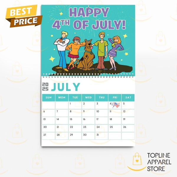 Scooby-Doo Happy New Year 2025 Calendar