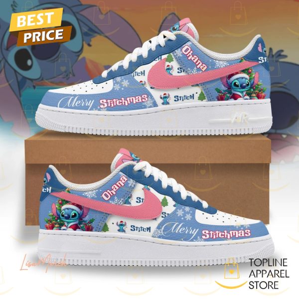 Merry Stitchmas Ohana Stitch Air Force 1