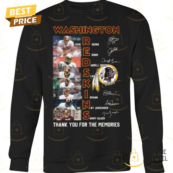 Washington Commanders – Redskins Signature Thank You For The Memories Unisex T-Shirt