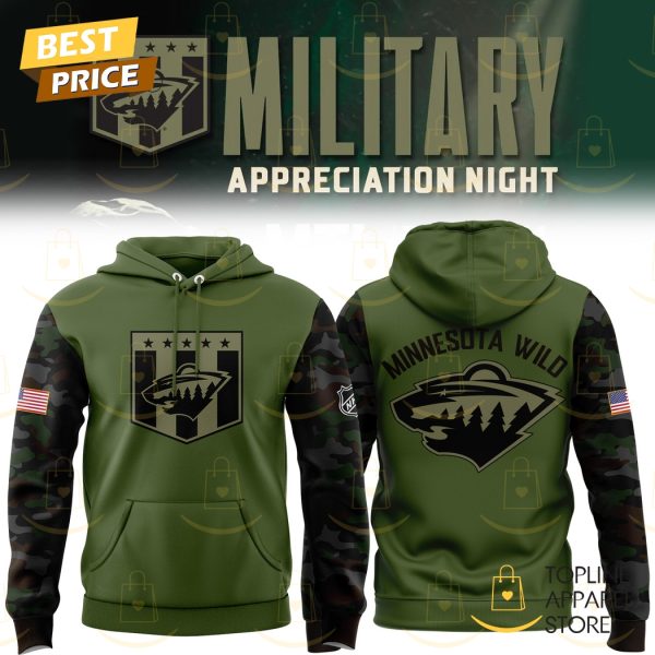 Military Apreciation Minnesota Wild Hoodie