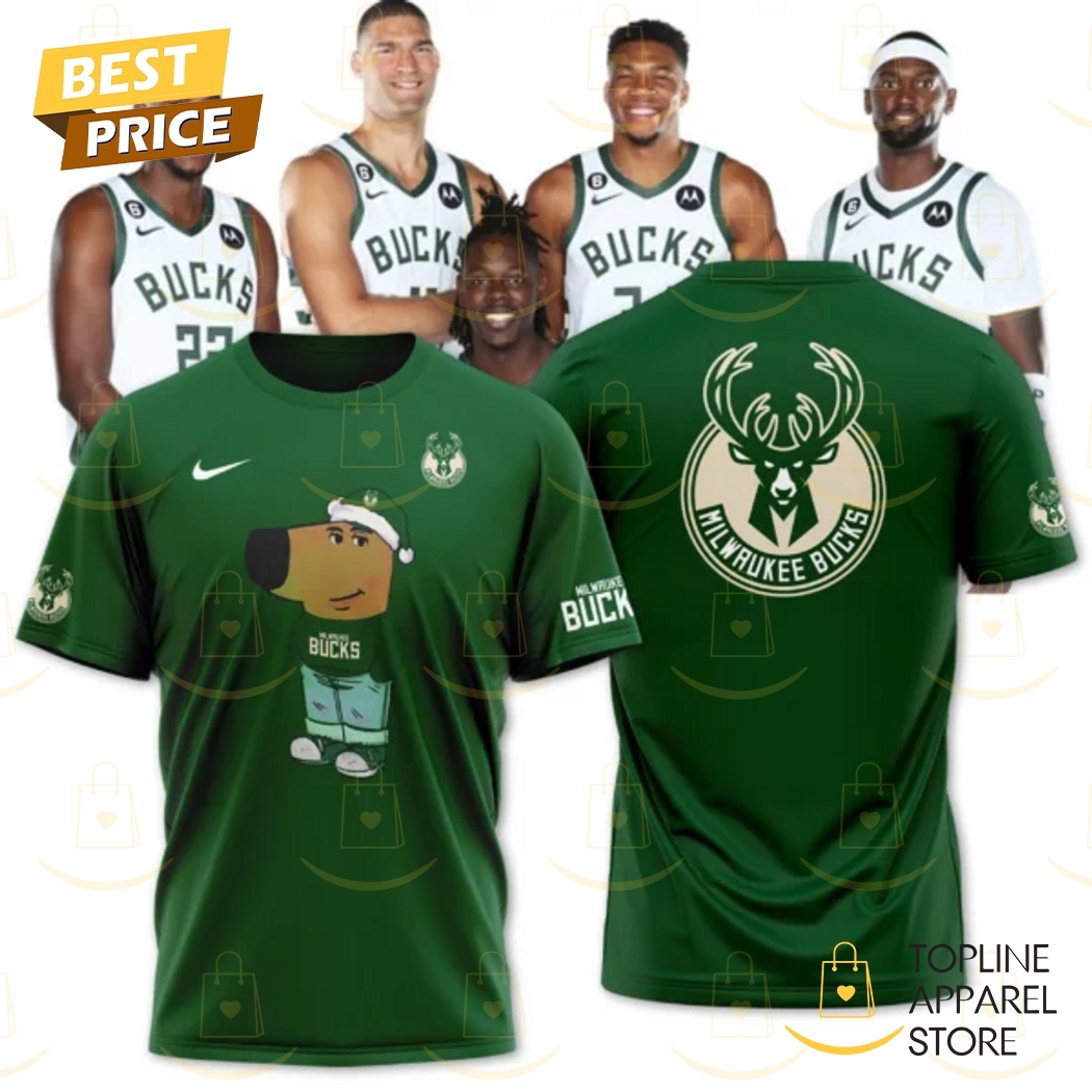 Milwaukee Bucks Just Some Chill Guys 3D T-Shirt – Green