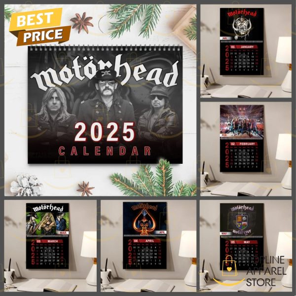 Motorhead Happy New Year 2025 Calendar