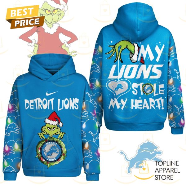 The Grinch x My Detroit Lions Stole My Heart Hoodie