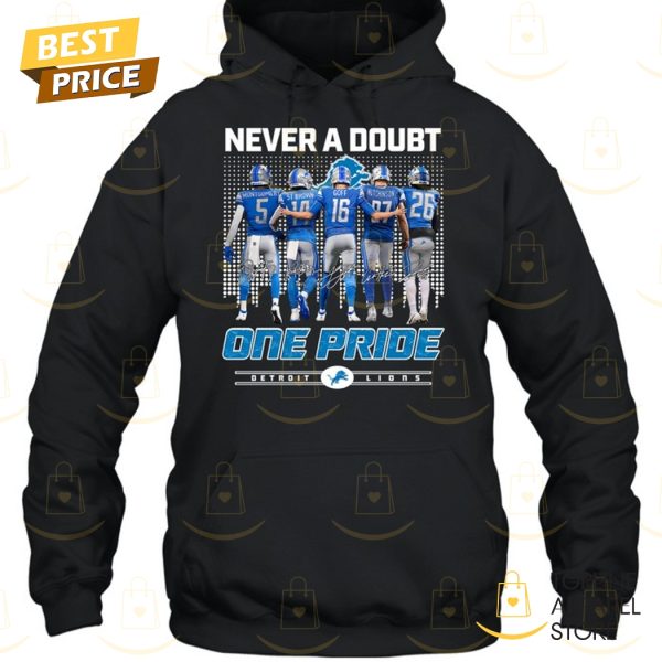 Never A Doubt One Pride Detroit Lions Signature Unisex T-Shirt