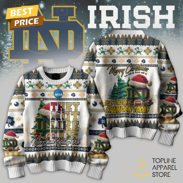 Notre Dame Fighting Irish They Not Like Us – Merry Christmas Sweater