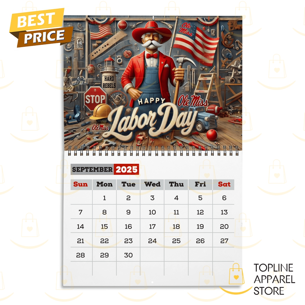 Ole Miss Rebels Football 2025 Calendar - Toplineapparelstore