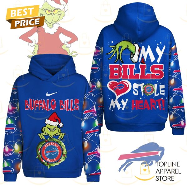 The Grinch x My Buffalo Bills Stole My Heart Hoodie