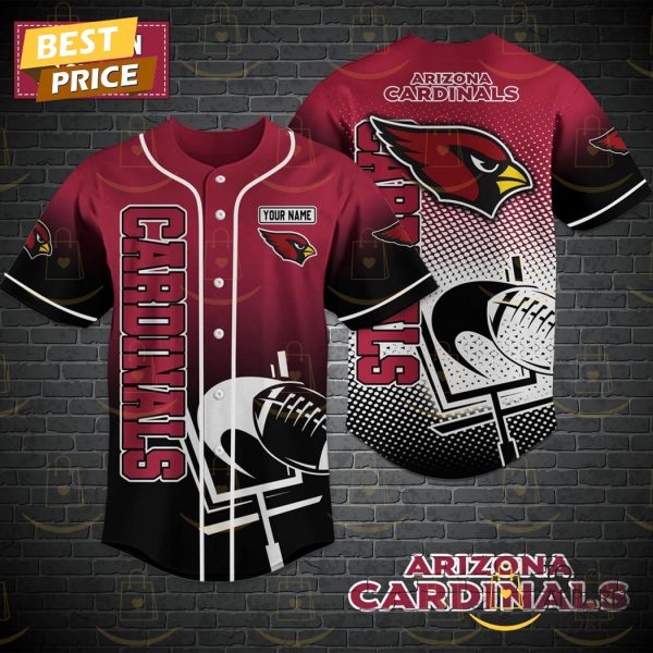 Personalized Arizona Cardinals Logo Baseball Jersey