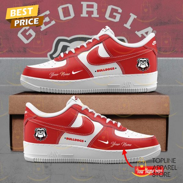 Personalized Georgia Bulldogs Air Force 1 – Red