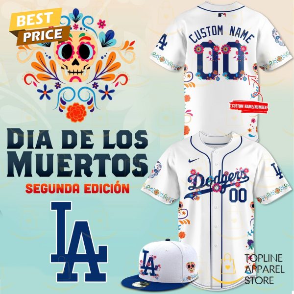 Personalized Los Angeles Dodgers 2024 Dia De Los Muertos Baseball Jersey