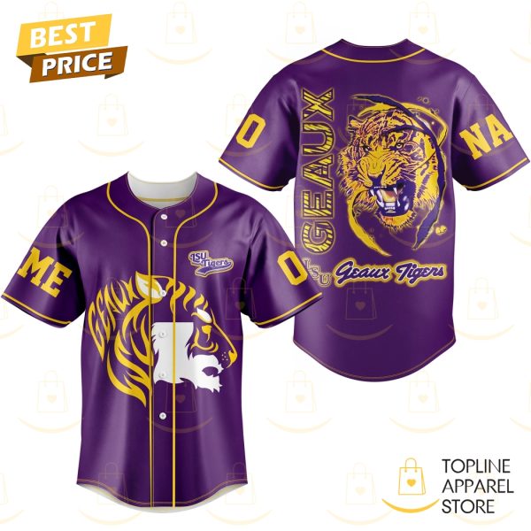 Personalized LSU Tigers Geaux Tigers Baseball Jersey