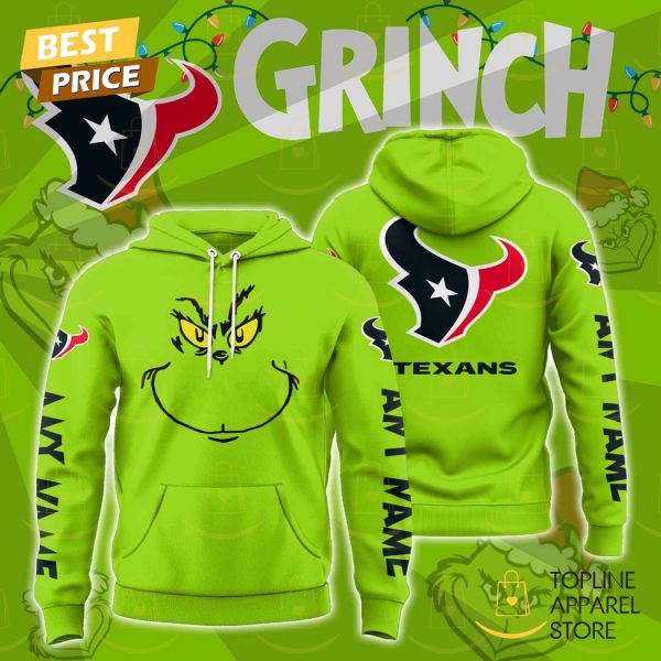 Personalized The Grinch x Houston Texans Hoodie – Green