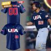 Personalized USA Baseball Logo Baseball Jersey