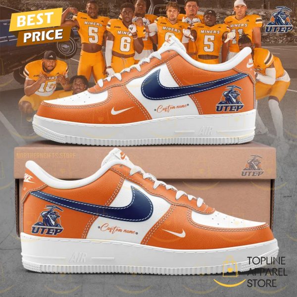 Personalized UTEP Miners Football Air Force 1