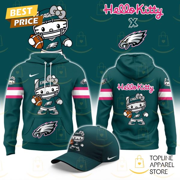 Philadelphia Eagles x Hello Kitty Logo Hoodie