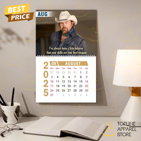 Toby Keith American Icon Happy New Year 2025 Calendar