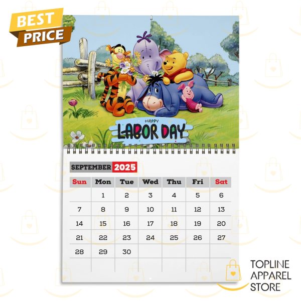 Winnie The Pooh Happy New Year 2025 Calendar