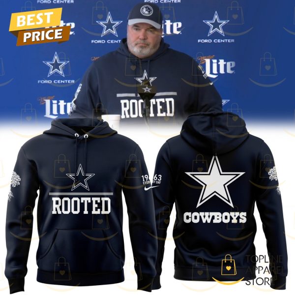 Dallas Cowboys Rooted 1963 Logo Design Hoodie