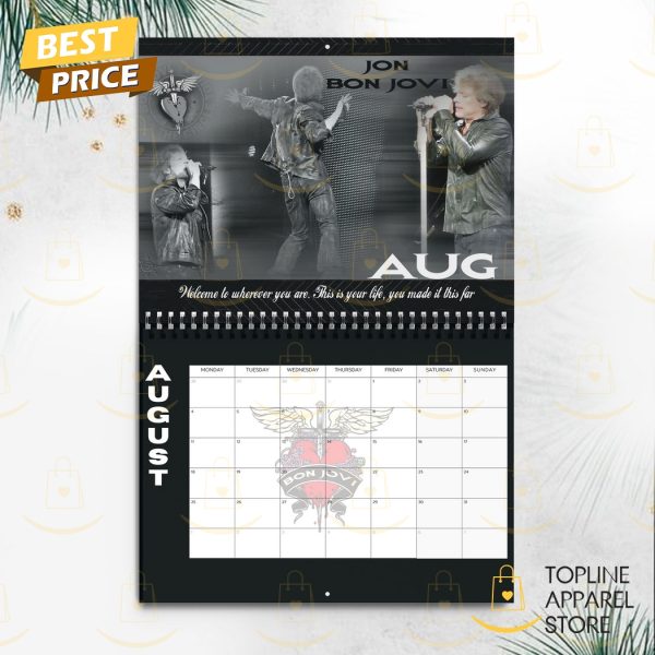 Bon Jovi Happy New Year 2025 Calendar