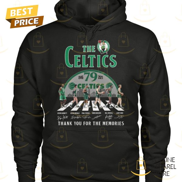 The Boston Celtics 1945-2025 79 Year Signature Thank You For The Memories Unisex T-Shirt