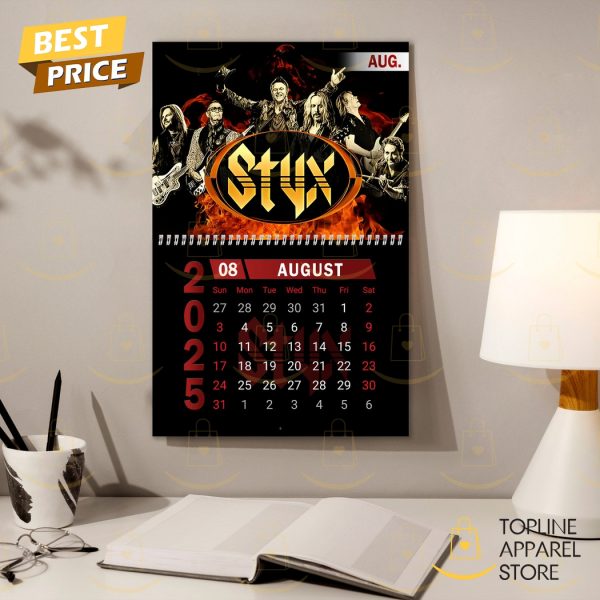 Styx Rock Band Happy New Year 2025 Calendar