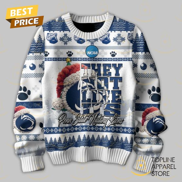 Penn State Nittany Lions They Not Like Us Merry Christmas We Are Penn State Sweater