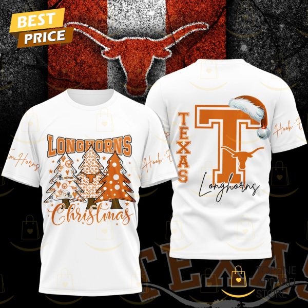 Texas Longhorns Merry Christmas 3D T-Shirt