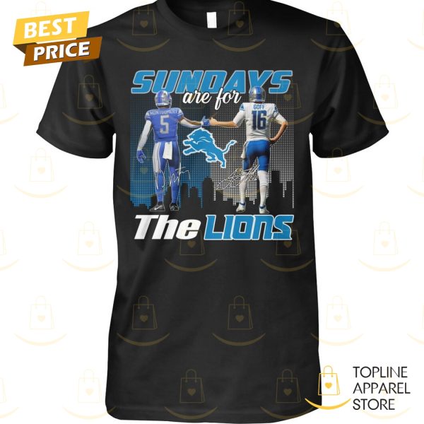 Detroit Lions x Sonic & Knuckles Gibbs And Montgomery Signature Unisex T-Shirt