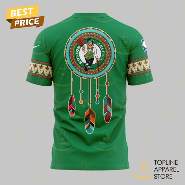 Boston Celtics Native American Heritage Month 3D T-Shirt