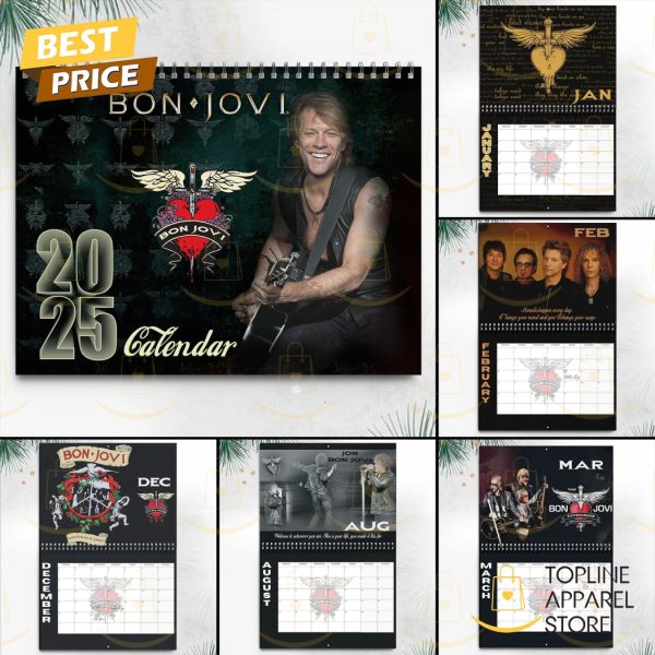 Bon Jovi Happy New Year 2025 Calendar