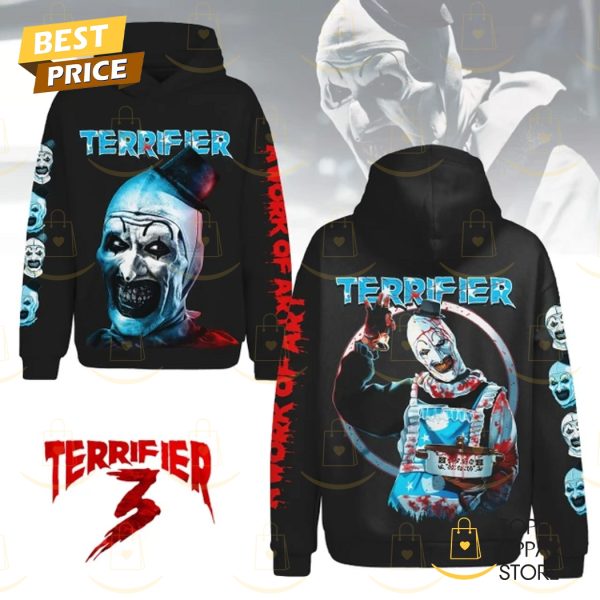 Terrifier 3 A Work Of Art Hoodie – Black