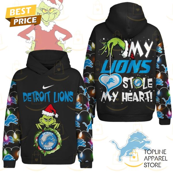 The Grinch x My Detroit Lions Stole My Heart Hoodie – Black