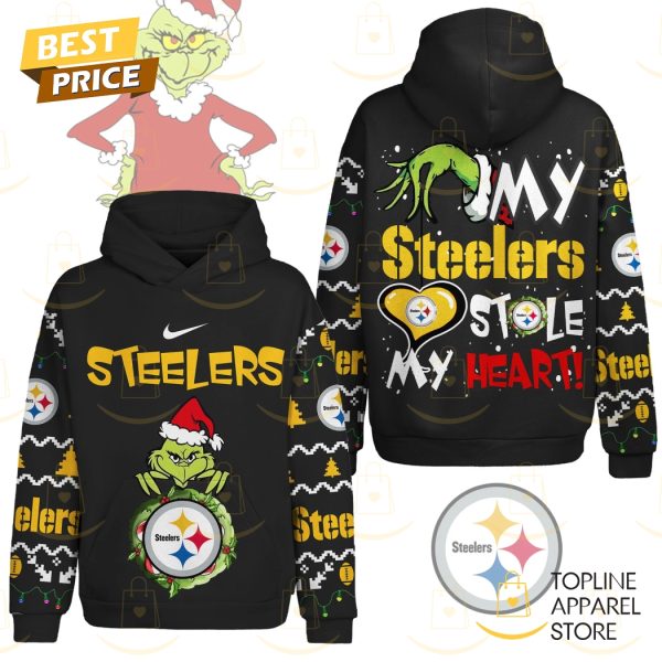 The Grinch x My Pittsburgh Steelers Stole My Heart Hoodie