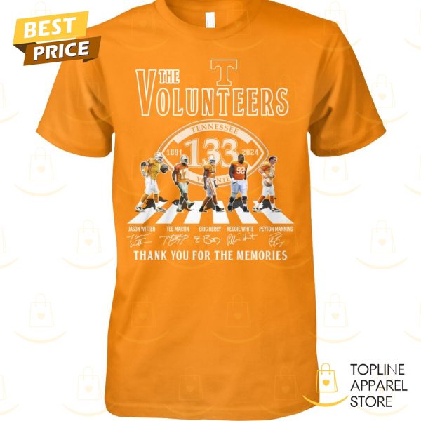 The Tennessee Volunteers 1891-2024 Signature Thank You For The Memories Unisex T-Shirt