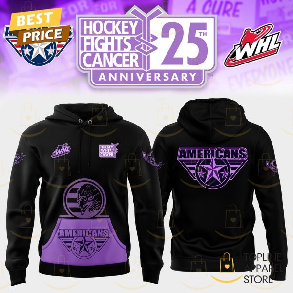 Tri-City Americans Hockey Fight Cancer 2024 Hoodie