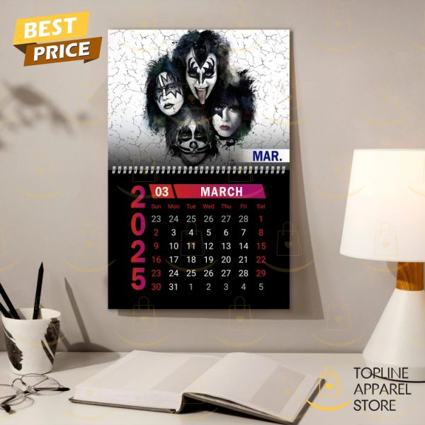 KISS Band Happy New Year 2025 Calendar