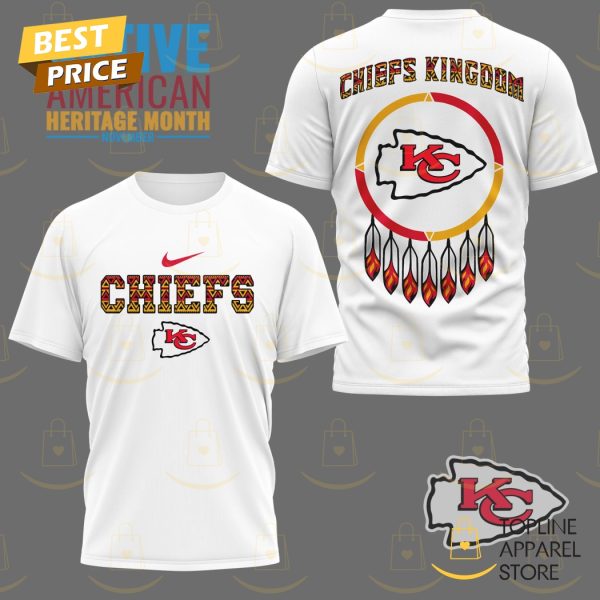 Kansas City Chiefs Native American Heritage Month – Chiefs Kingdom 3D T-Shirt