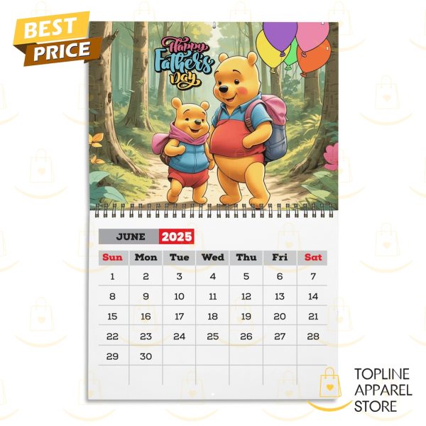 Winnie The Pooh Happy New Year 2025 Calendar