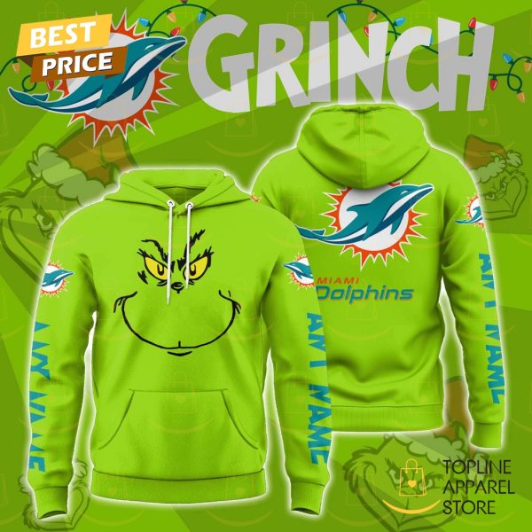 Personalized The Grinch x Miami Dolphins Christmas Gifts Hoodie