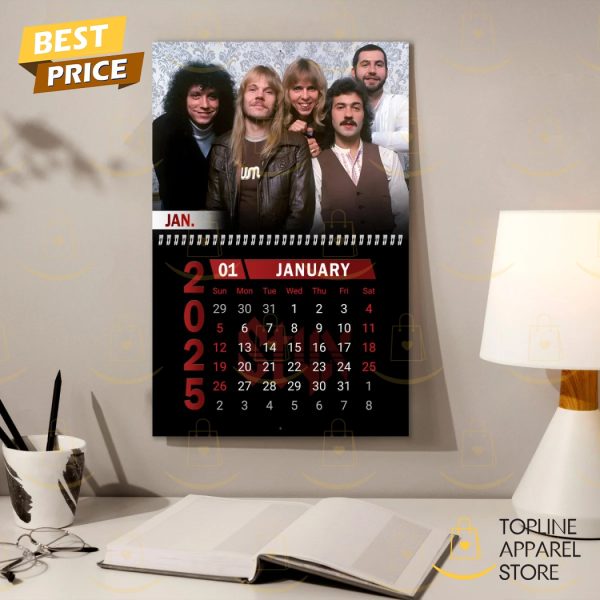 Styx Rock Band Happy New Year 2025 Calendar