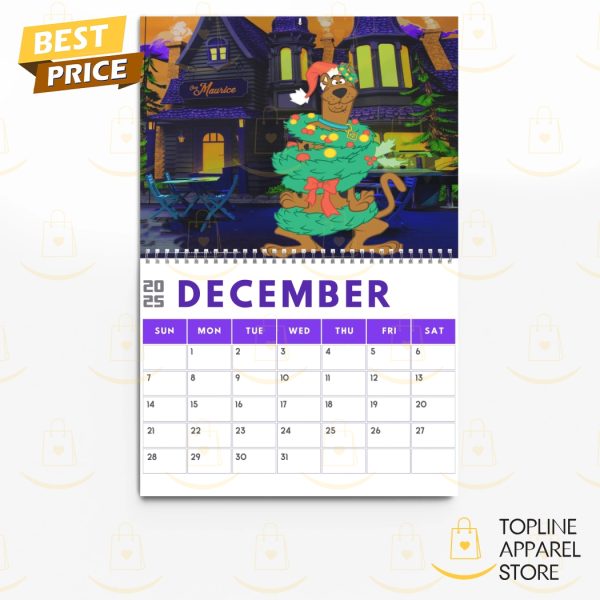 Scooby-Doo Happy New Year 2025 Calendar