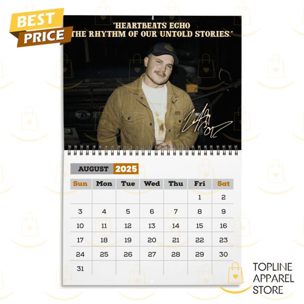 Zach Bryan Signature 2025 Calendar