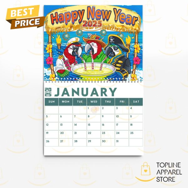 Jimmy Buffett Happy New Year 2025 Calendar