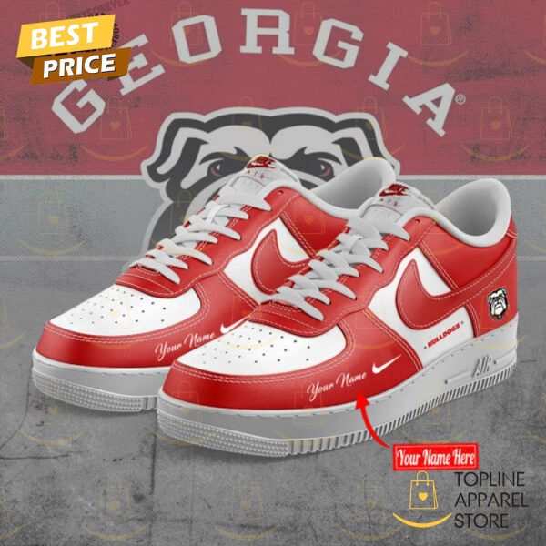 Personalized Georgia Bulldogs Air Force 1 – Red