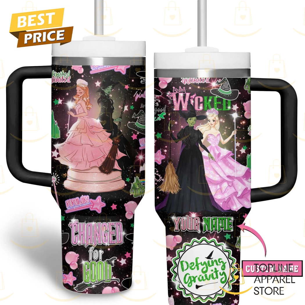 Wicked – Changed For Good Tumbler With Handle And Straw