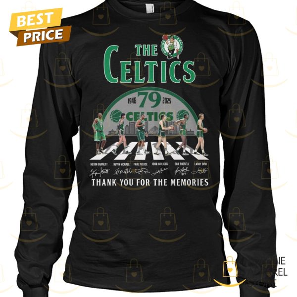 The Boston Celtics 1945-2025 79 Year Signature Thank You For The Memories Unisex T-Shirt