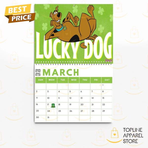 Scooby-Doo Happy New Year 2025 Calendar