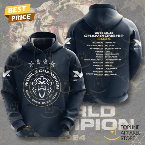 Max Verstappen World Championship 2024 F1 Hoodie