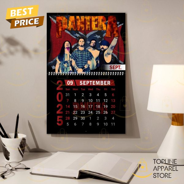 Pantera Band Happy New Year 2025 Calendar