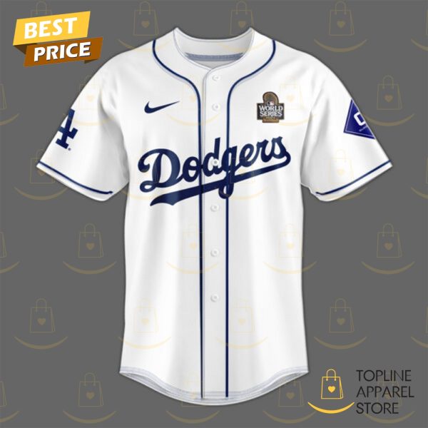 Los Angeles Dodgers World Series Champions 2024 Players Signature Baseball Jersey – White